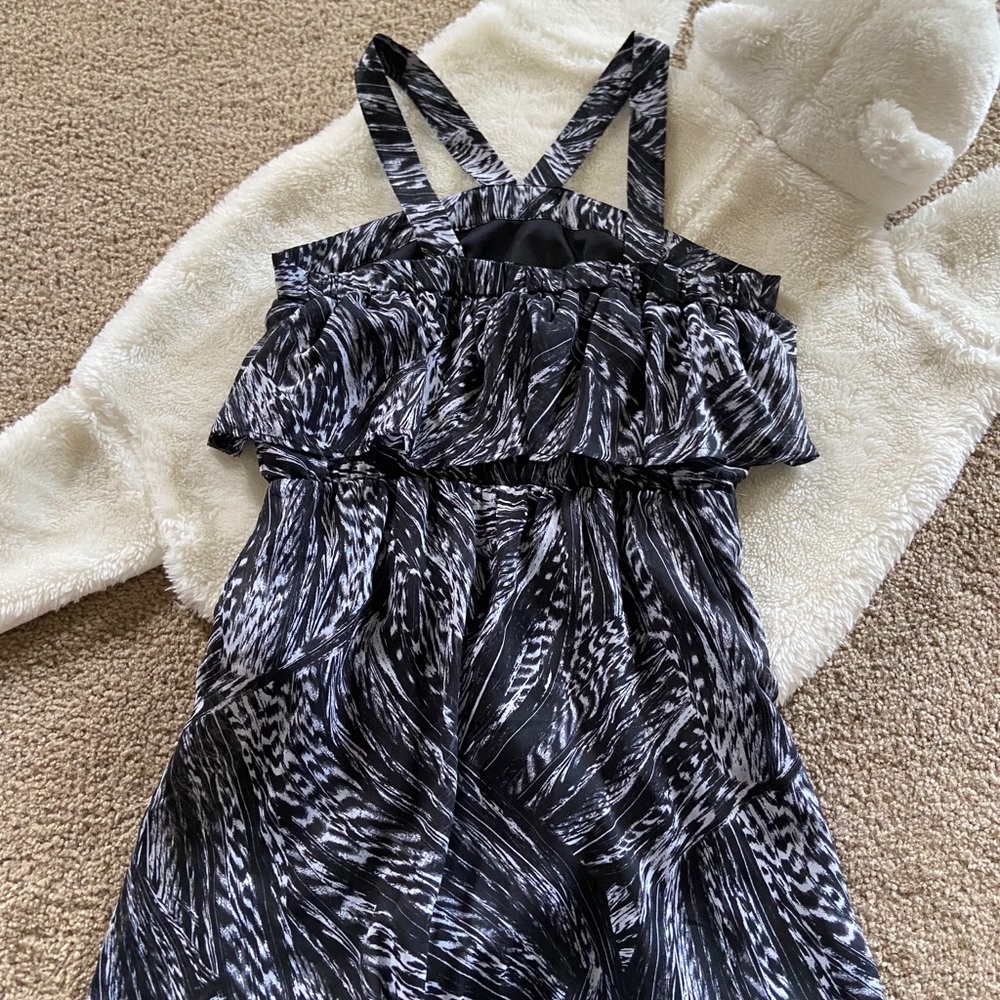Black & White Ruffle Summer Dress